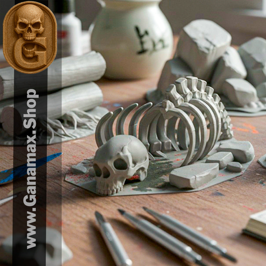 Squelette de Créature – Décor immersif pour wargames et jeux de rôle (précommande)
