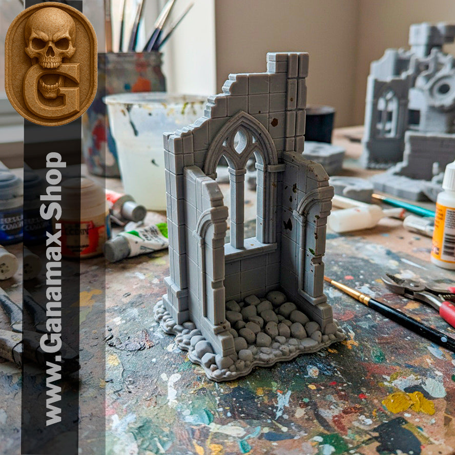 Ruine Gothique 02 – Décor immersif pour wargames et jeux de rôle (précommande)
