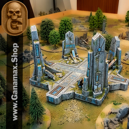 Nexus des Âmes Fracturées – Décor sci-fi pour wargame et diorama