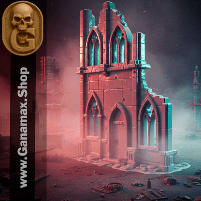 Ruine Gothique 01 – Décor immersif en résine pour wargames et JdR (précommande)