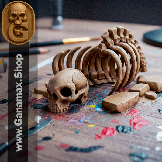 Squelette de Créature – Décor immersif pour wargames et jeux de rôle (précommande)