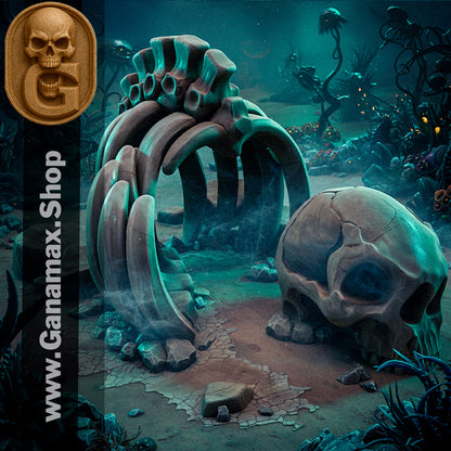 Squelette de Créature – Décor immersif pour wargames et jeux de rôle (précommande)