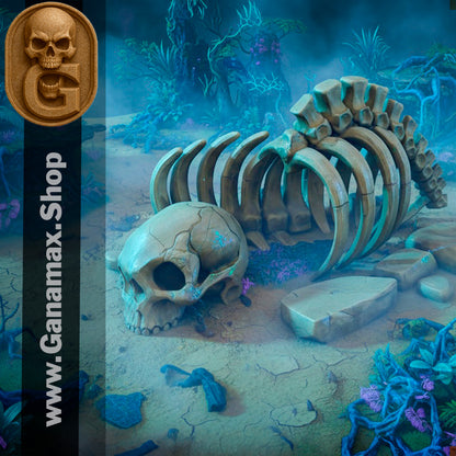 Squelette de Créature – Décor immersif pour wargames et jeux de rôle (précommande)