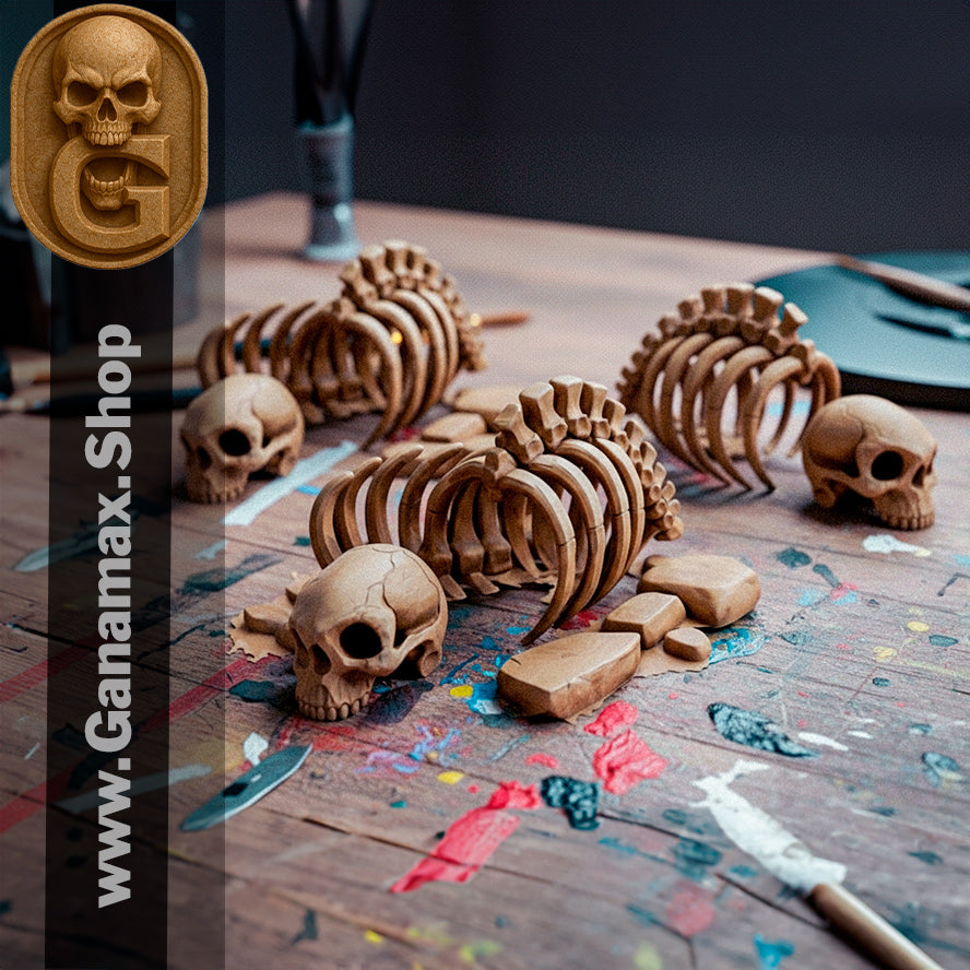Squelette de Créature – Décor immersif pour wargames et jeux de rôle (précommande)