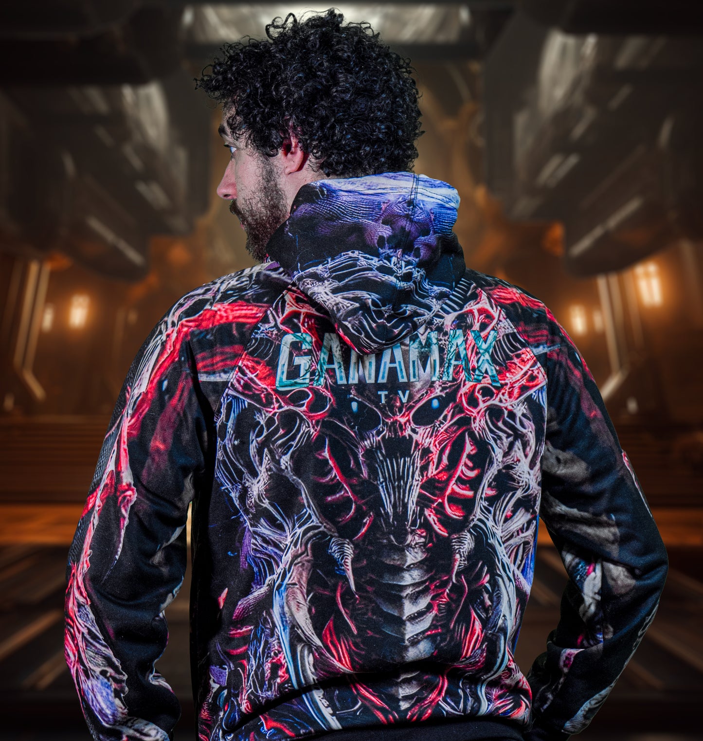 Sweat à capuche "Sweater de Wargame Insecte de l'Espace"