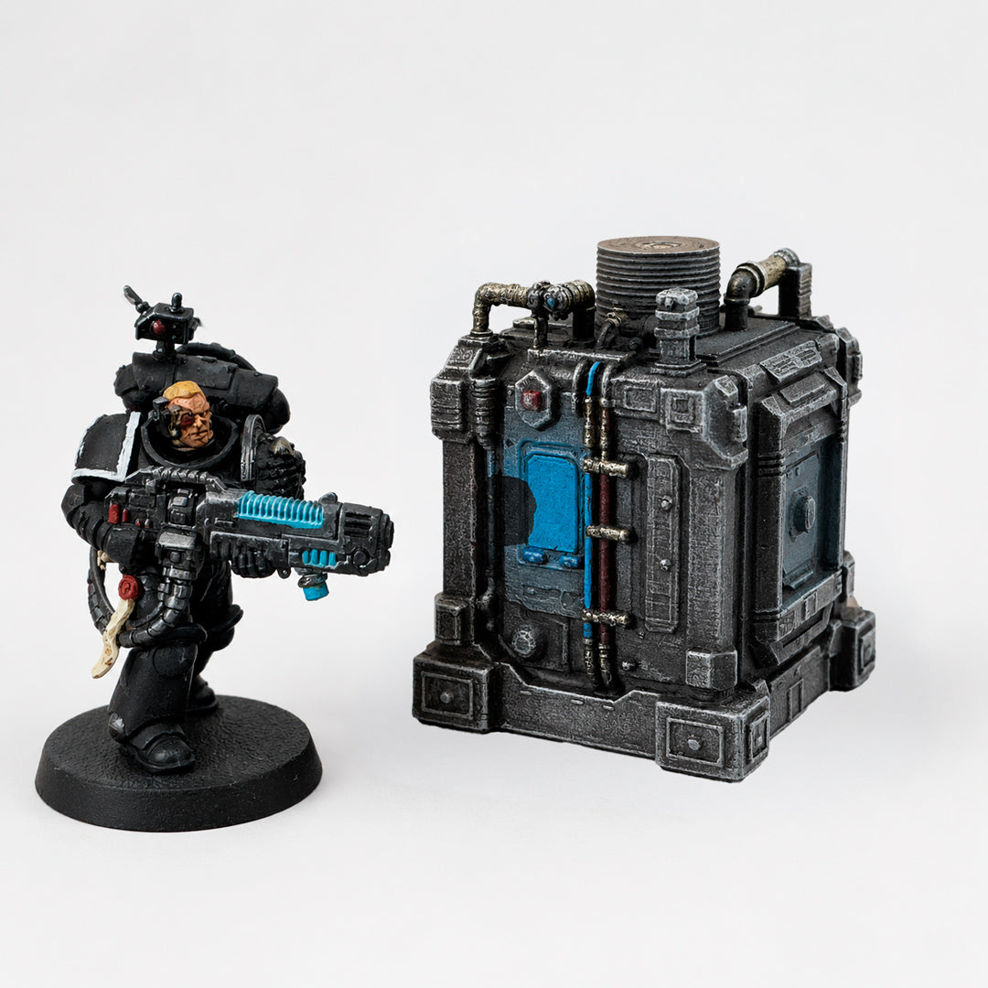 Générateur sci-fi en résine – objectif de mission pour wargame 28 mm